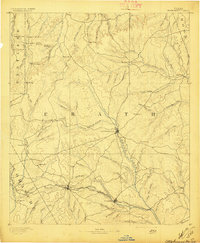1890 Map of Stephenville, 1897 Print