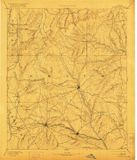 1890 Map of Stephenville, 1922 Print