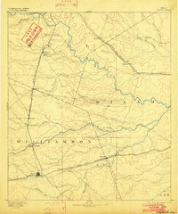 1894 Map of Taylor, 1902 Print
