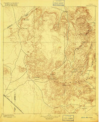 1897 Map of Valentine, 1916 Print
