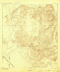 1897 Map of Valentine, TX, 1929 Print