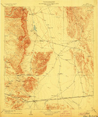 preview thumbnail of historical topo map of Van Horn, TX in 1906
