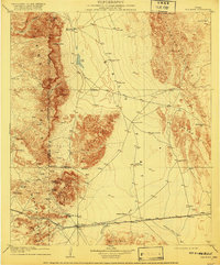 1906 Map of Van Horn, TX, 1920 Print