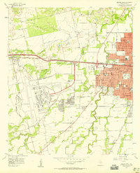 Download a high-resolution, GPS-compatible USGS topo map for Abilene West, TX (1958 edition)