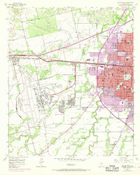 Download a high-resolution, GPS-compatible USGS topo map for Abilene West, TX (1968 edition)