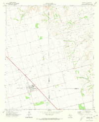 1970 Map of Ackerly, TX, 1973 Print