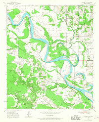 1950 Map of Acworth, 1968 Print