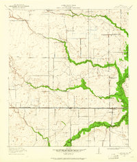 1915 Map of Harris County, TX, 1961 Print