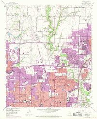 Download a high-resolution, GPS-compatible USGS topo map for Addison, TX (1969 edition)