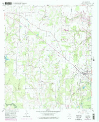 1958 Map of Alba, TX, 1987 Print