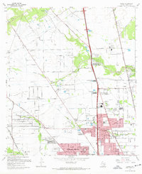 Download a high-resolution, GPS-compatible USGS topo map for Aldine, TX (1970 edition)
