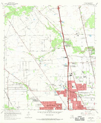 Download a high-resolution, GPS-compatible USGS topo map for Aldine, TX (1969 edition)