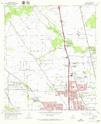 Download a high-resolution, GPS-compatible USGS topo map for Aldine, TX (1967 edition)