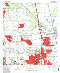 Download a high-resolution, GPS-compatible USGS topo map for Aldine, TX (1983 edition)