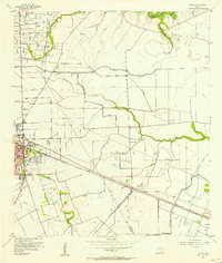 preview thumbnail of historical topo map of Galveston County, TX in 1956