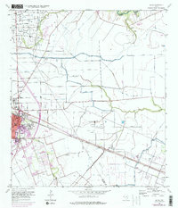 preview thumbnail of historical topo map of Galveston County, TX in 1956