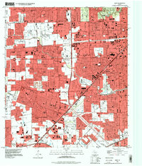 preview thumbnail of historical topo map of Harris County, TX in 1995