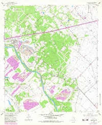 Download a high-resolution, GPS-compatible USGS topo map for Alleyton, TX (1982 edition)