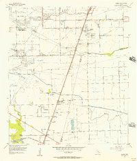 Download a high-resolution, GPS-compatible USGS topo map for Almeda, TX (1957 edition)