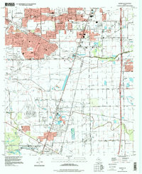 Download a high-resolution, GPS-compatible USGS topo map for Almeda, TX (1999 edition)