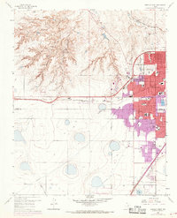 Download a high-resolution, GPS-compatible USGS topo map for Amarillo West, TX (1968 edition)