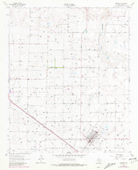 1962 Map of Amherst, TX, 1981 Print