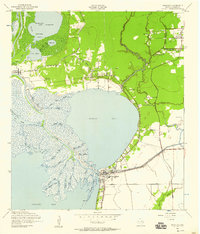 Download a high-resolution, GPS-compatible USGS topo map for Anahuac, TX (1958 edition)