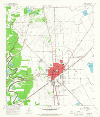 Download a high-resolution, GPS-compatible USGS topo map for Angleton, TX (1966 edition)