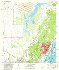 preview thumbnail of historical topo map of Aransas Pass, TX in 1971