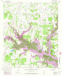 Download a high-resolution, GPS-compatible USGS topo map for Arbala, TX (1982 edition)