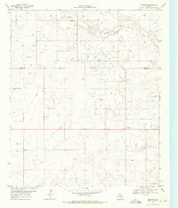 1969 Map of Gaines County, TX, 1971 Print