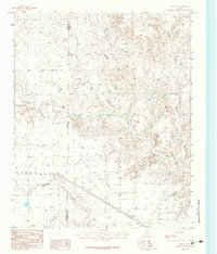 preview thumbnail of historical topo map of Donley County, TX in 1983