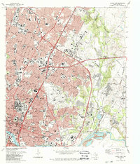 Download a high-resolution, GPS-compatible USGS topo map for Austin East, TX (1988 edition)