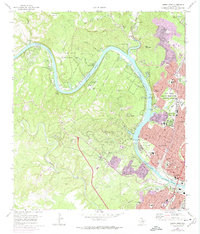 Download a high-resolution, GPS-compatible USGS topo map for Austin West, TX (1974 edition)