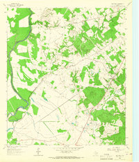 preview thumbnail of historical topo map of Houston County, TX in 1964