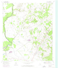 Download a high-resolution, GPS-compatible USGS topo map for Austonio, TX (1974 edition)