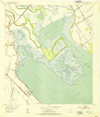 1952 Map of Calhoun County, TX, 1953 Print
