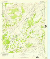 1956 Map of Limestone County, TX, 1957 Print