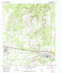 Download a high-resolution, GPS-compatible USGS topo map for Baird, TX (1985 edition)