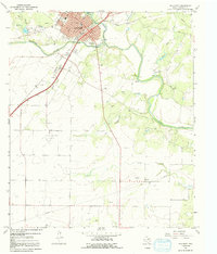 preview thumbnail of historical topo map of Ballinger, TX in 1967