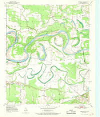 1950 Map of Barkman, 1969 Print