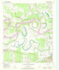 1950 Map of Barkman, 1972 Print