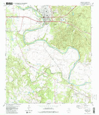 preview thumbnail of historical topo map of Bastrop, TX in 1982