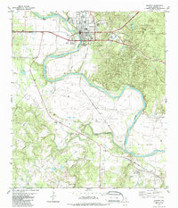 Download a high-resolution, GPS-compatible USGS topo map for Bastrop, TX (1986 edition)