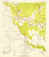 preview thumbnail of historical topo map of Matagorda County, TX in 1952