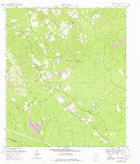 1958 Map of San Jacinto County, TX, 1978 Print