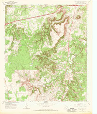 Download a high-resolution, GPS-compatible USGS topo map for Bear Mountain, TX (1969 edition)