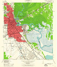 Download a high-resolution, GPS-compatible USGS topo map for Beaumont East, TX (1960 edition)