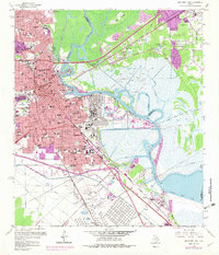 Download a high-resolution, GPS-compatible USGS topo map for Beaumont East, TX (1979 edition)