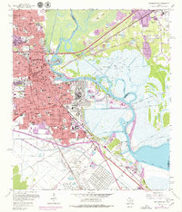 Download a high-resolution, GPS-compatible USGS topo map for Beaumont East, TX (1979 edition)